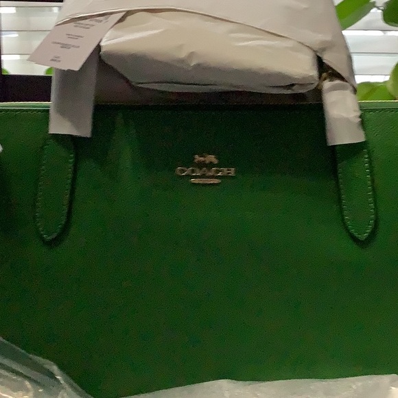 Coach New York Pink or Green Tote Bag,new - Picture 12 of 13